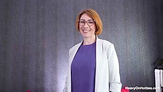 Ginger Nympho Julie Holly Gets a Facial